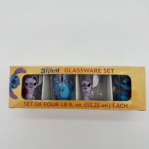 Disney Lilo & Stitch Shot Glass/Set of 4/1.8OZ Glassware, Valentines
